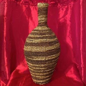 Boho Wicker Vase